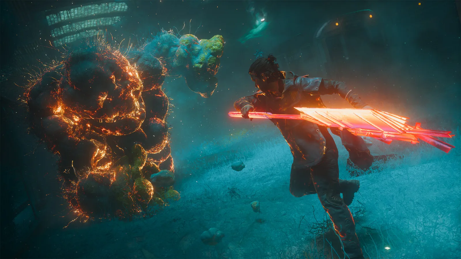 Official CONTROL Resonant screenshot showing a distorted Manhattan environment