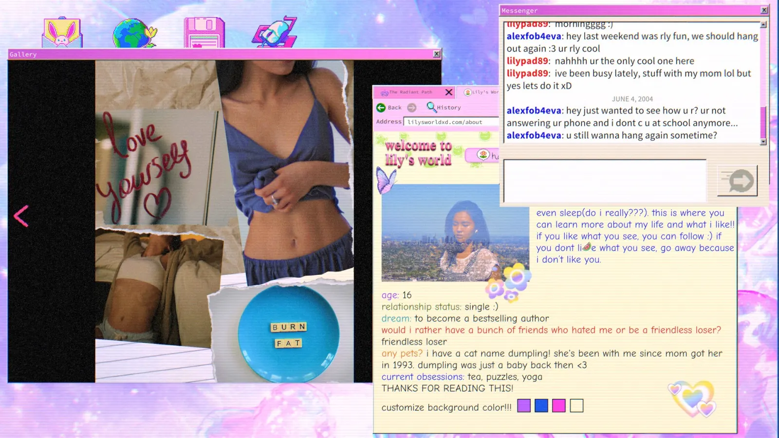 Official lily's world XD promotional screenshot from the Steam storefront