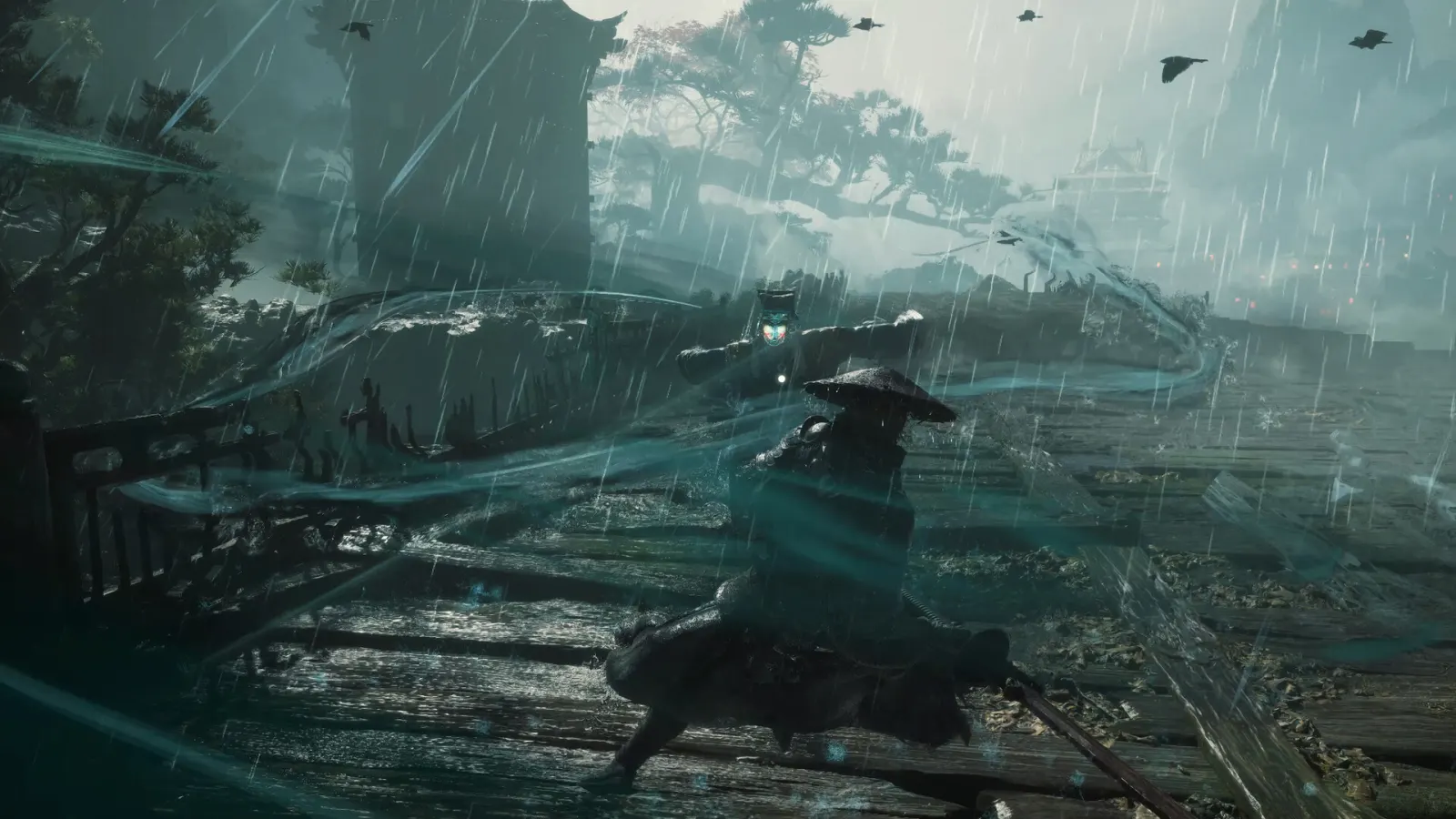 Official Phantom Blade Zero screenshot of its semi-open dark wuxia world