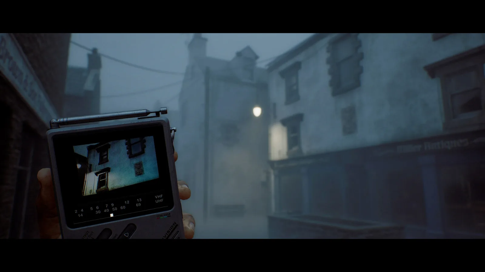 Official SILENT HILL Townfall screenshot showing a foggy environment and psychological horror atmosphere