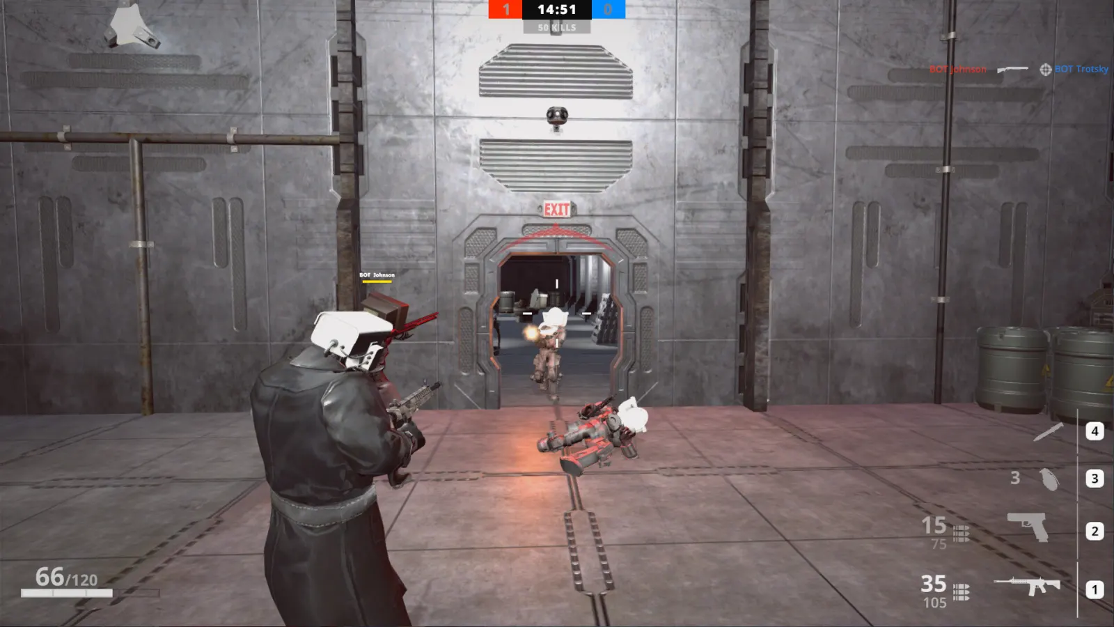 Official Skibidi Wars screenshot showing a multiplayer combat scene