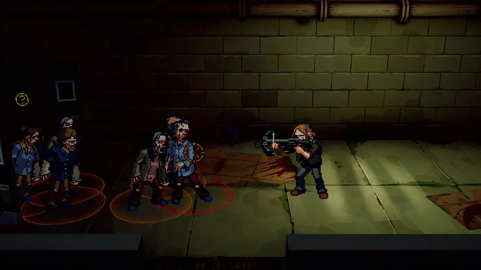 Daryl aims his crossbow at walkers inside a dark tunnel in Streets of Survival