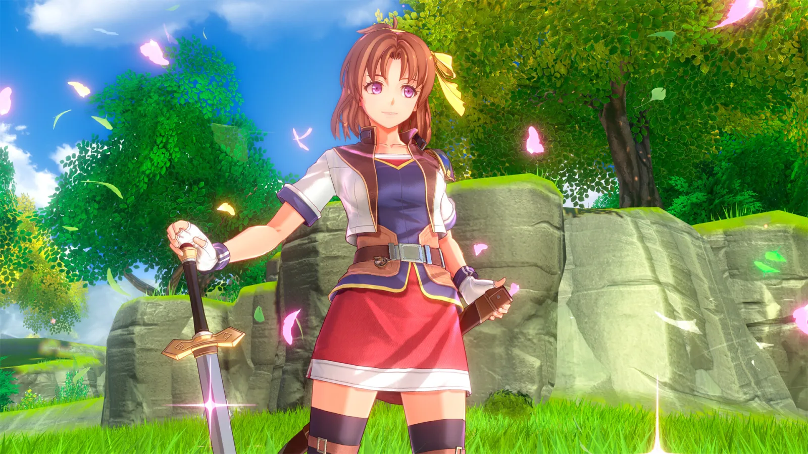 Official Trails in the Sky 2nd Chapter combat screenshot showing the remake's battle system